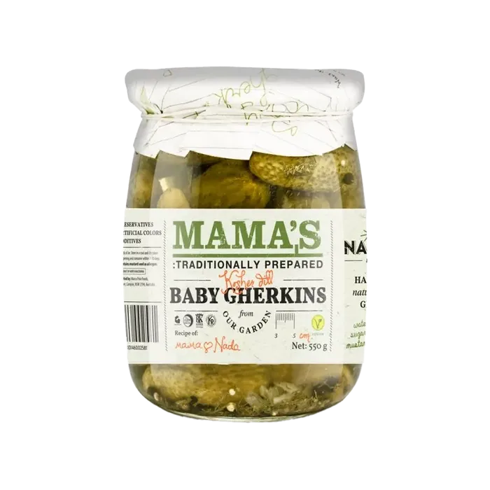 Mama´s Okurky kyselé baby s koprem 550g
